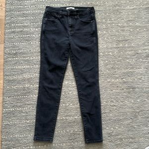 Madewell 10 in high waist skinny jeans